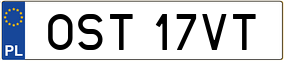 Trailer License Plate